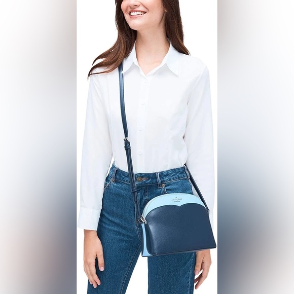 Kate Spade New York Payton Colorblock Dome Crossbody & Floral Card Holder Set - Picture 3 of 8